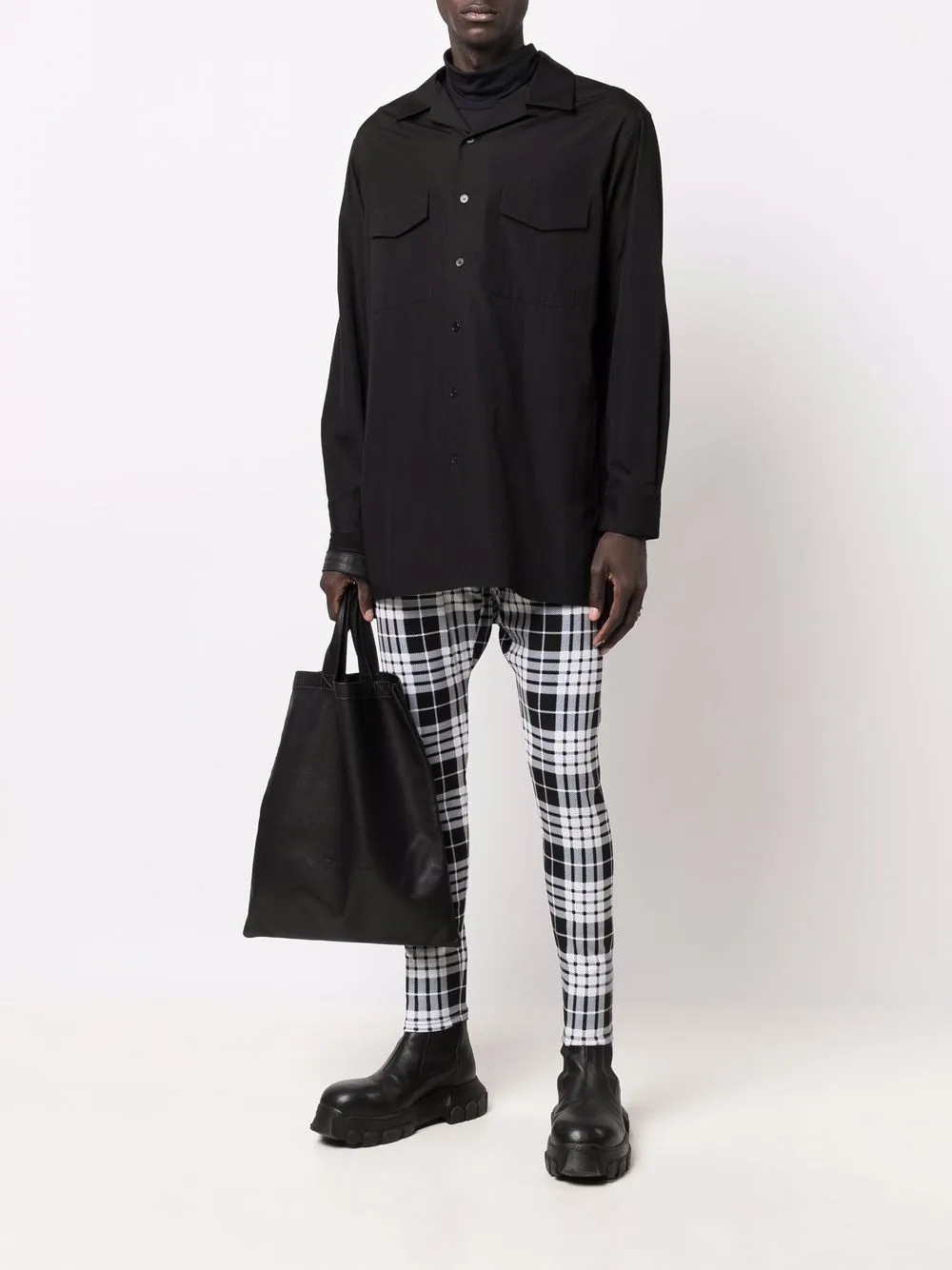 фото Yohji yamamoto рубашка на пуговицах