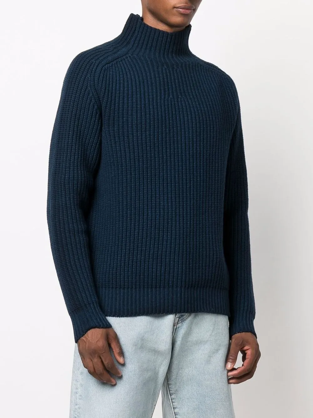 Diesel Ribgebreide trui Blauw