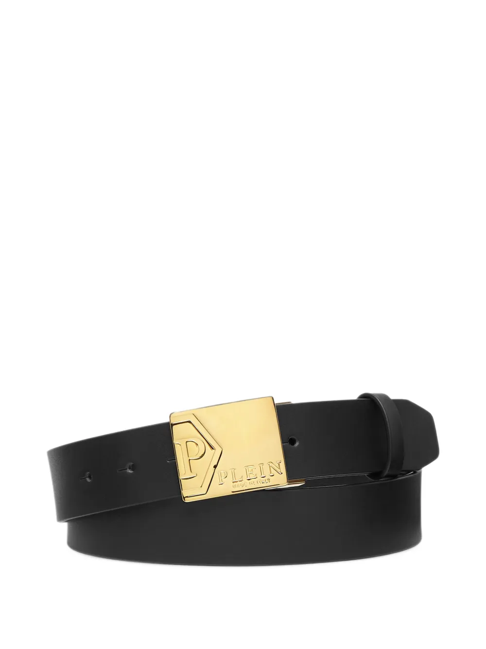 Philipp Plein Iconic Plein leather belt - Nero