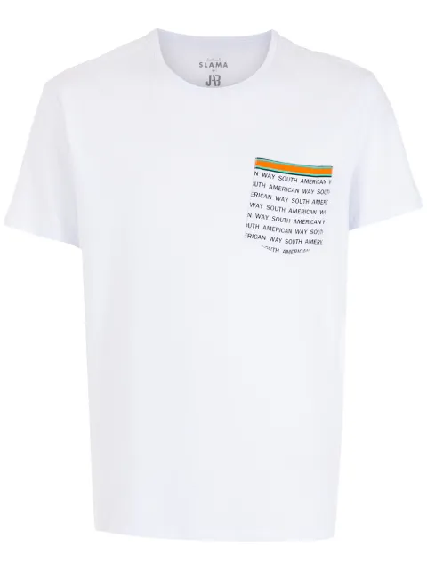 Amir Slama slogan-print pocket T-shirt