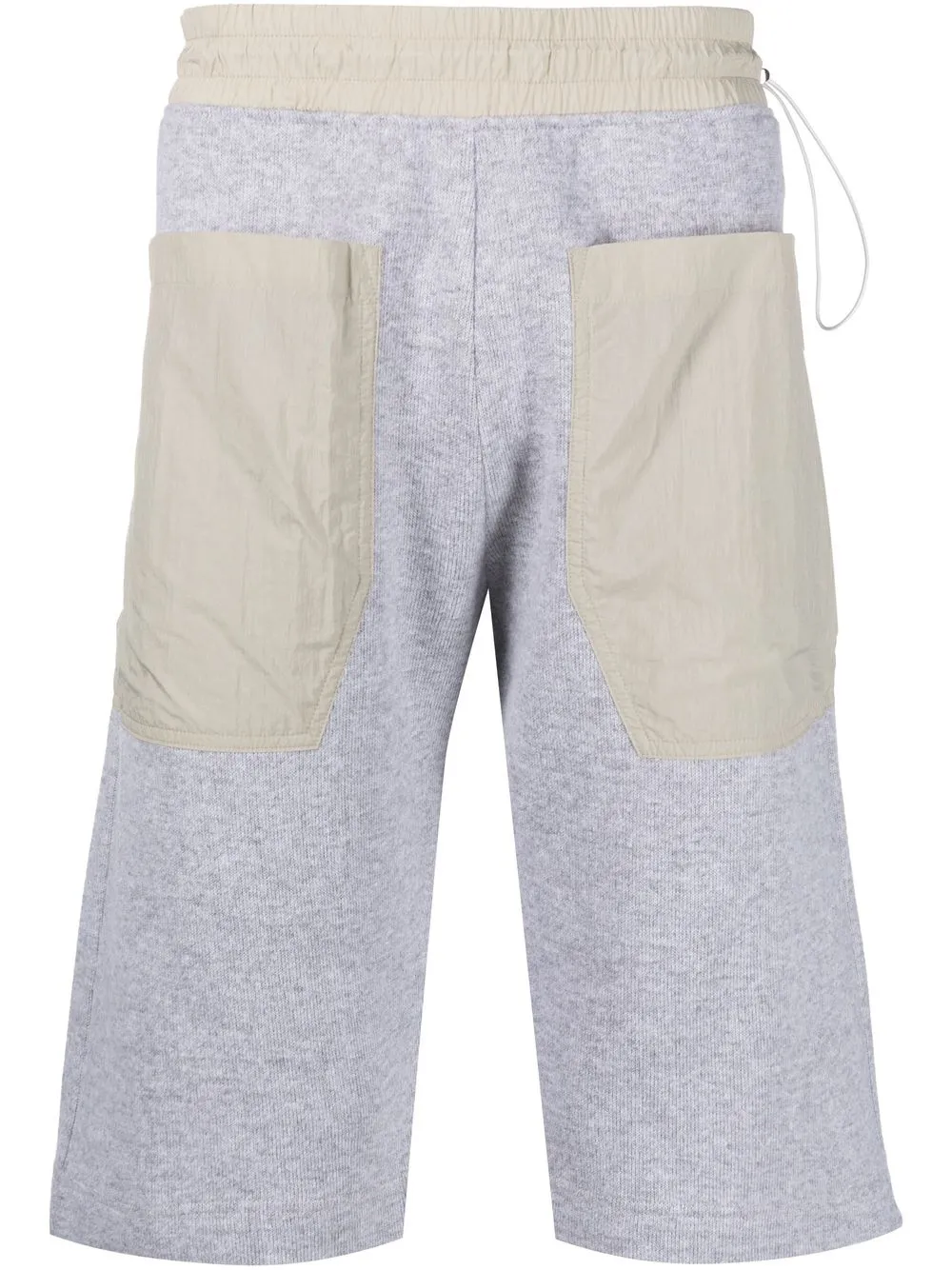 ARNAR MAR JONSSON CONTRAST-POCKET DROP-CROTCH SHORTS