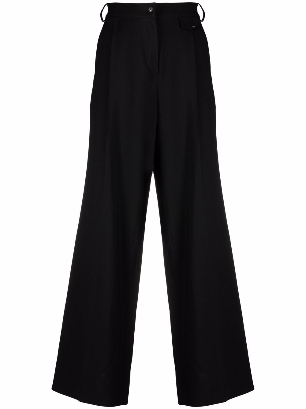 

The Mannei wool-blend palazzo pants - Black