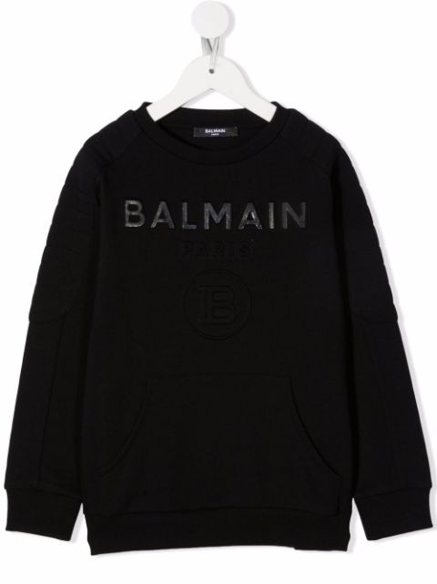 embossed-logo cotton sweatshirt 