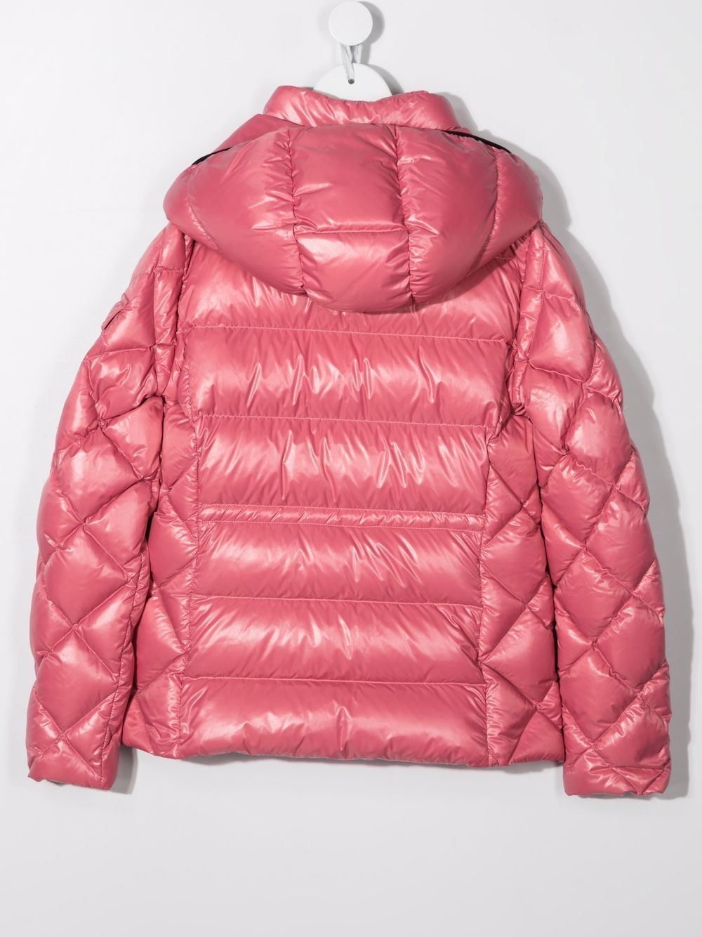 фото Moncler enfant стеганый пуховик с капюшоном