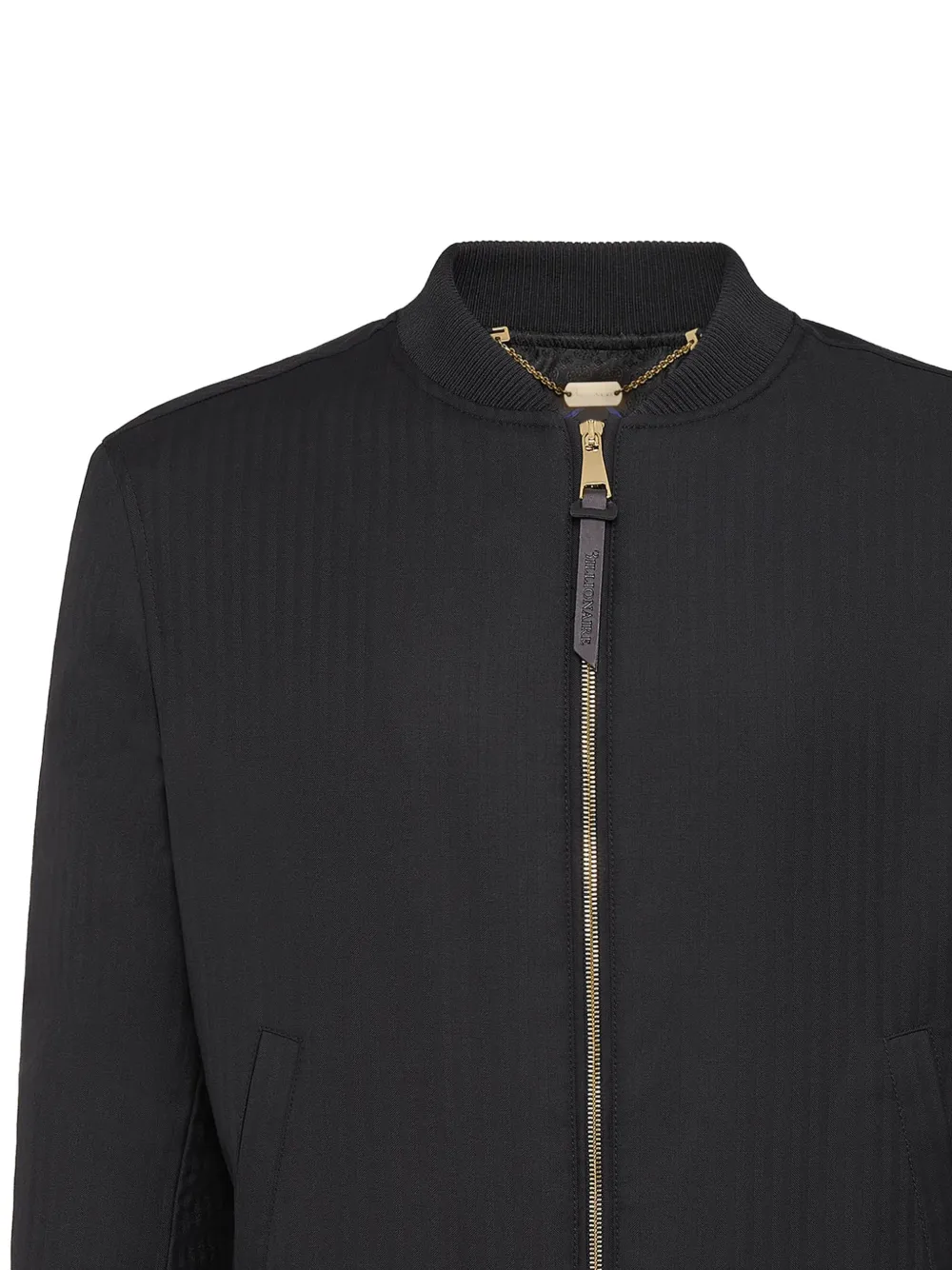 Billionaire Wolf bomberjack met rits Zwart
