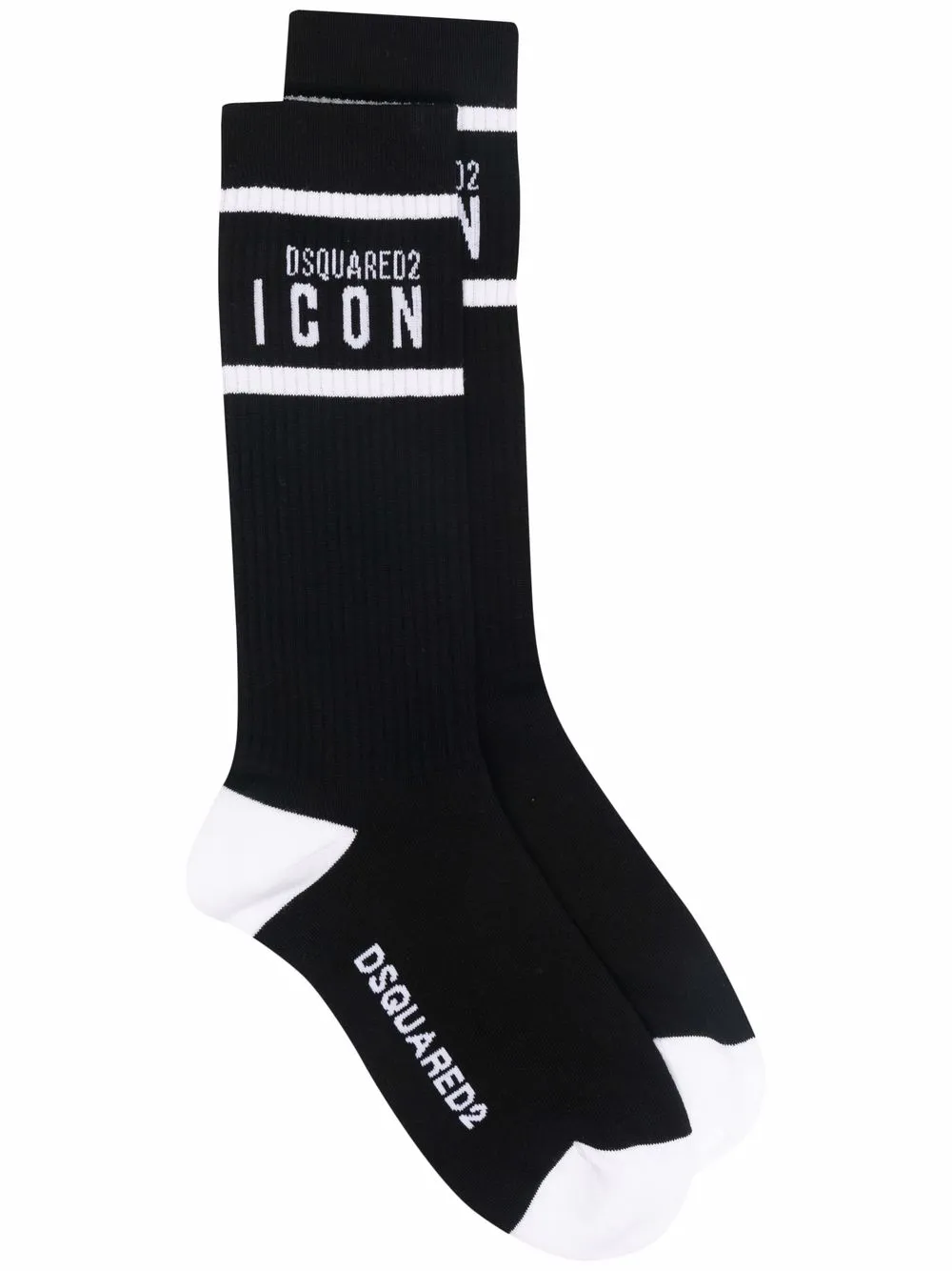 

Dsquared2 calcetines tejidos con logo en intarsia - Negro