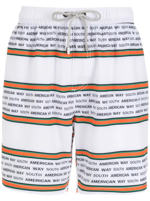 Amir Slama shorts de playa con motivo de rayas