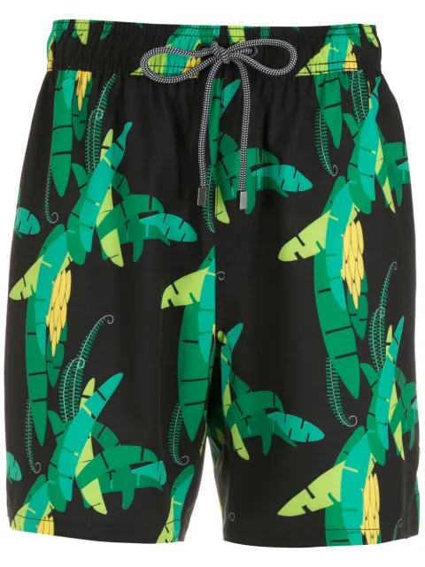 Amir Slama leaf-print swim shorts