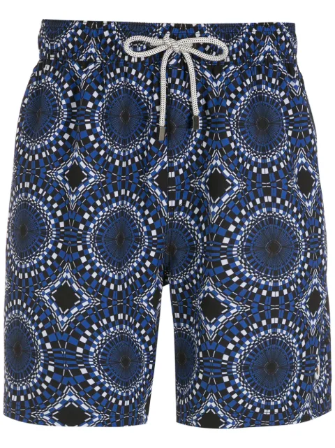 Amir Slama abstract-print drawstring swim shorts
