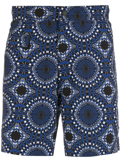 Amir Slama Badeshorts mit abstraktem Print
