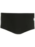 Amir Slama logo-patch swimming shorts - Black