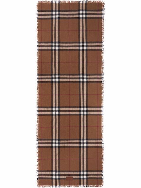 Burberry check-pattern scarf