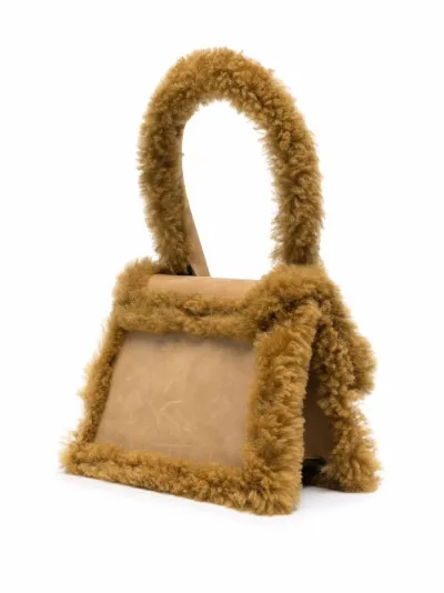 fluffy jacquemus bag