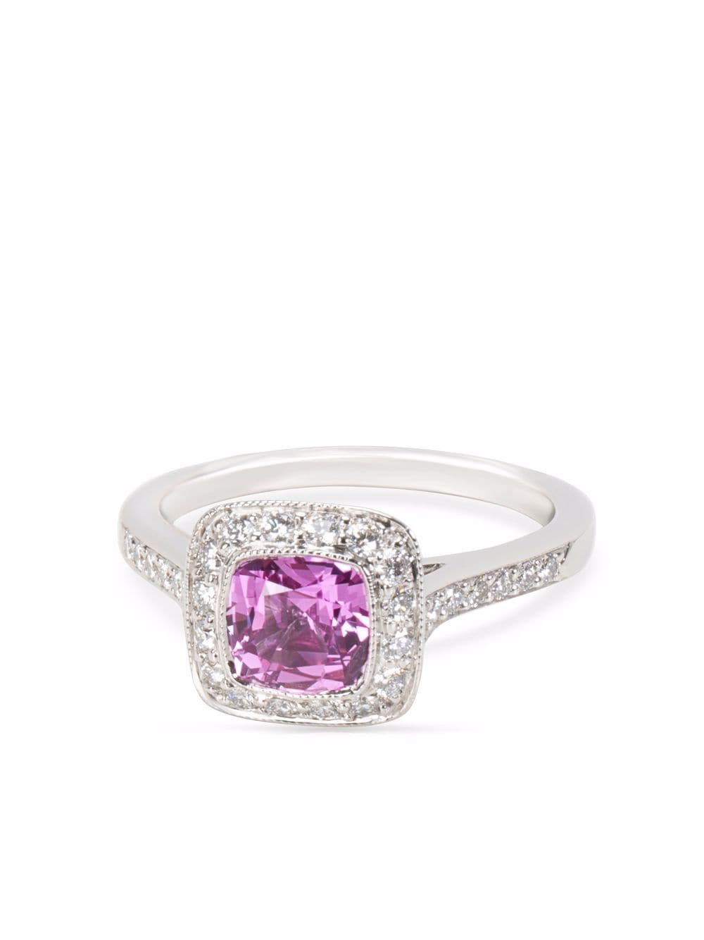 фото Tiffany & co. pre-owned кольцо legacy с сапфиром и бриллиантами