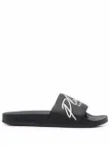 Philipp Plein embossed logo slides - Black