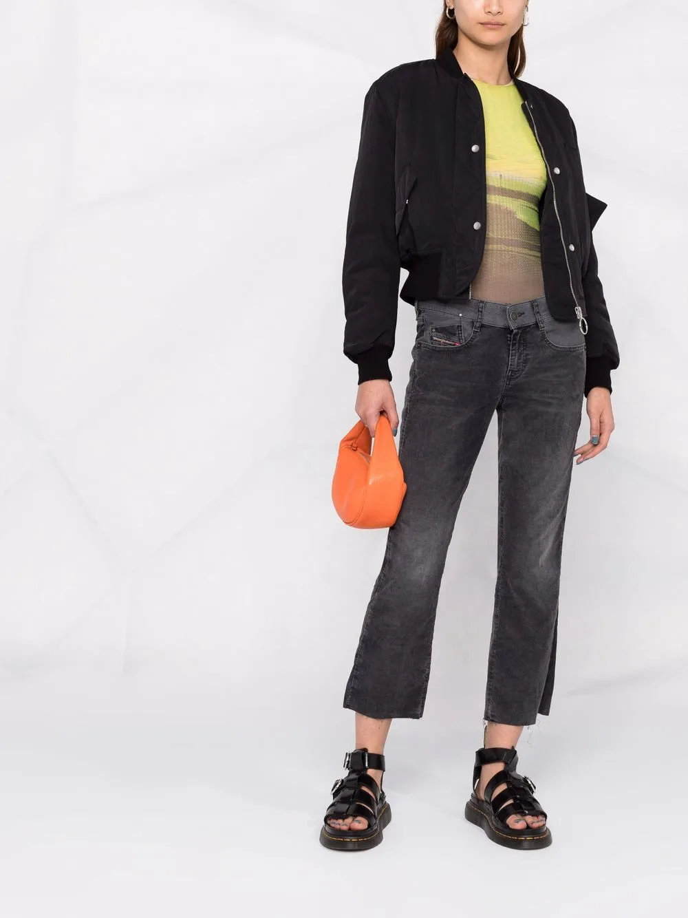 фото Diesel укороченные джинсы d-ebbey