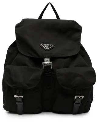 Zaino Pre-owned Nero Farfetch Accessori Borse Zaini 
