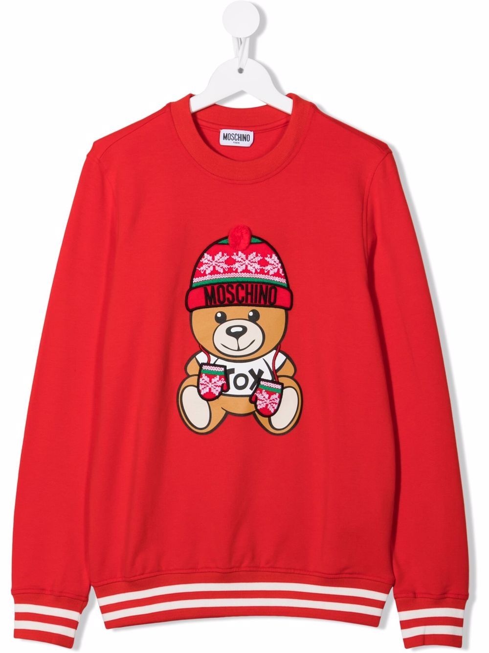 фото Moschino kids толстовка с принтом teddy