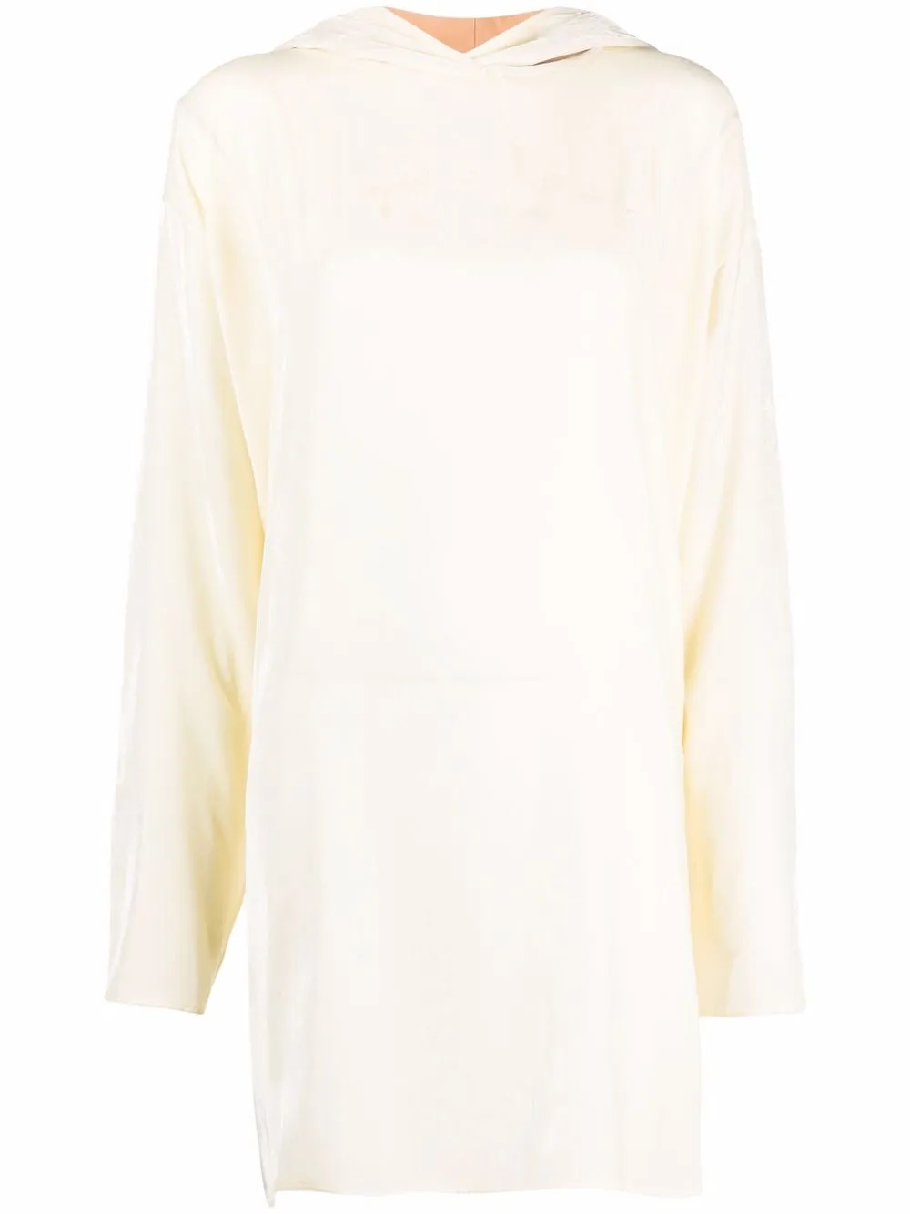 

MM6 Maison Margiela embroidered-logo hooded dress - Neutrals