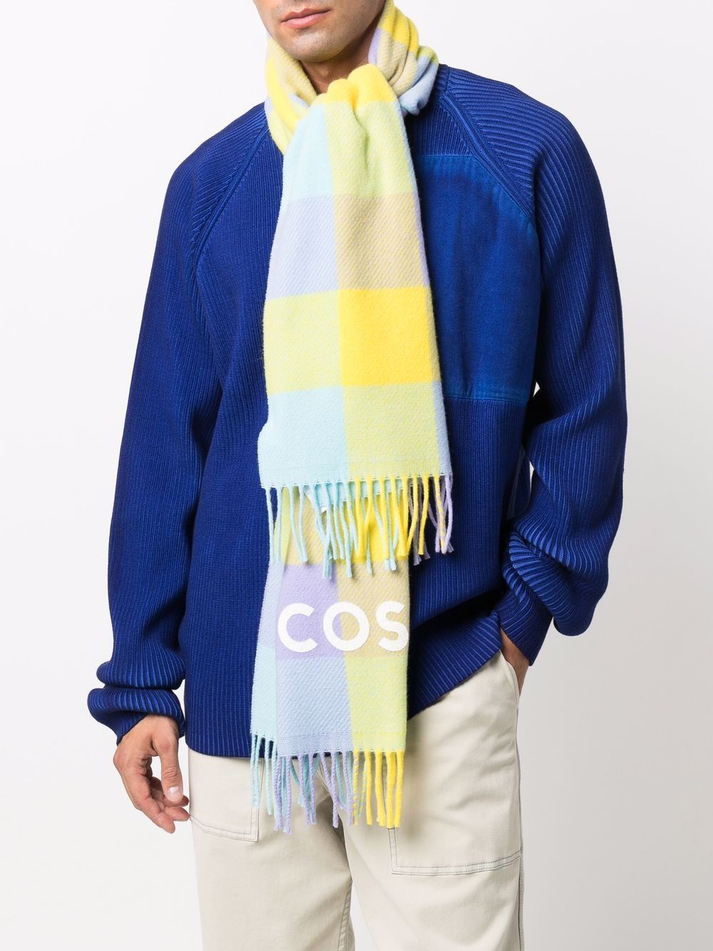 фото Lacoste клетчатый шарф