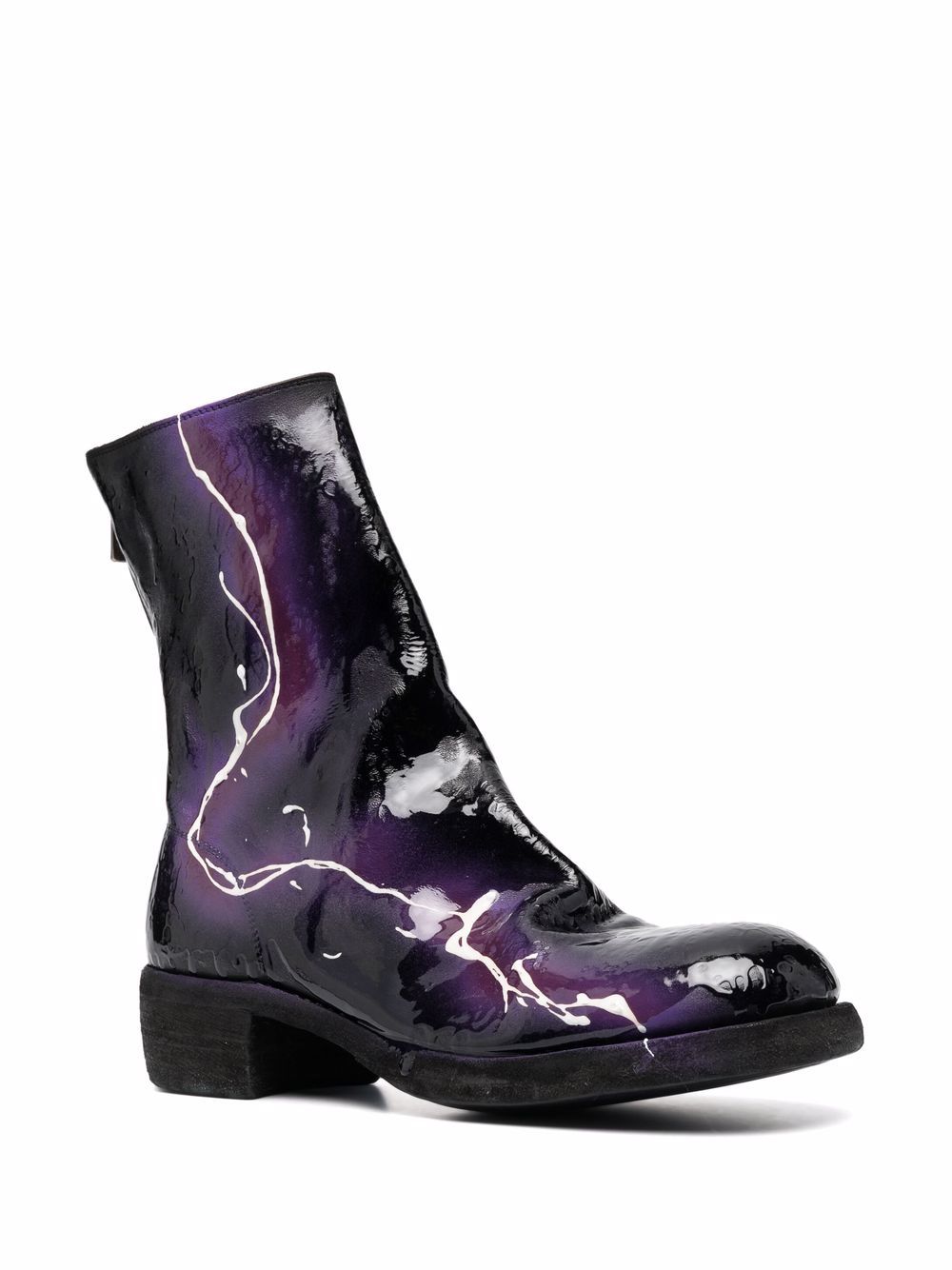 Image 2 of Guidi high-shine finish ankle boots