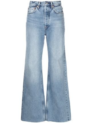 RE/DONE Ultra High Rise Wide Leg Jeans - Farfetch