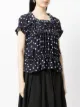Comme Des Garçons Comme Des Garçons polka-dot ruffle-trimmed blouse