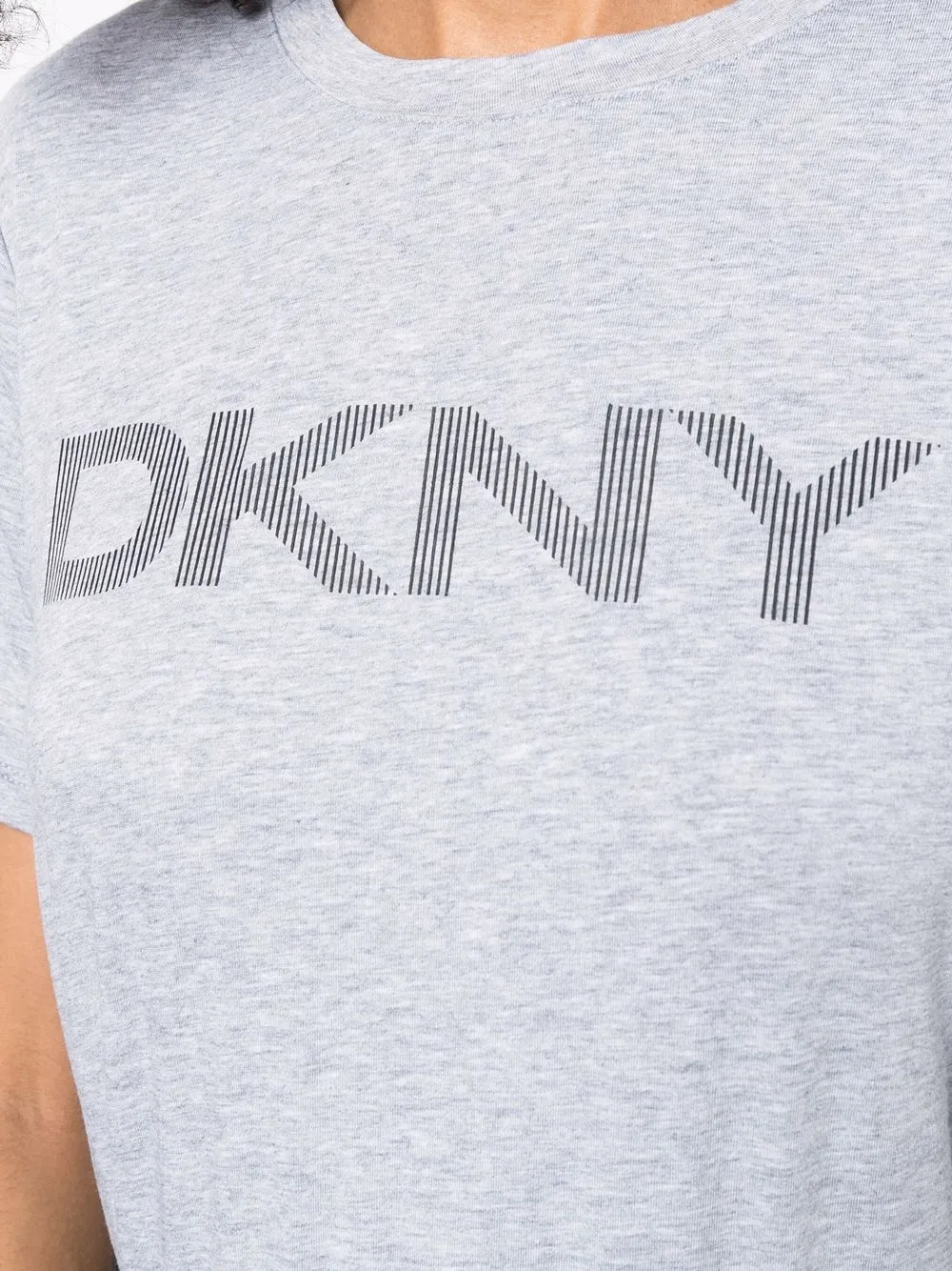фото Dkny меланжевая футболка с логотипом
