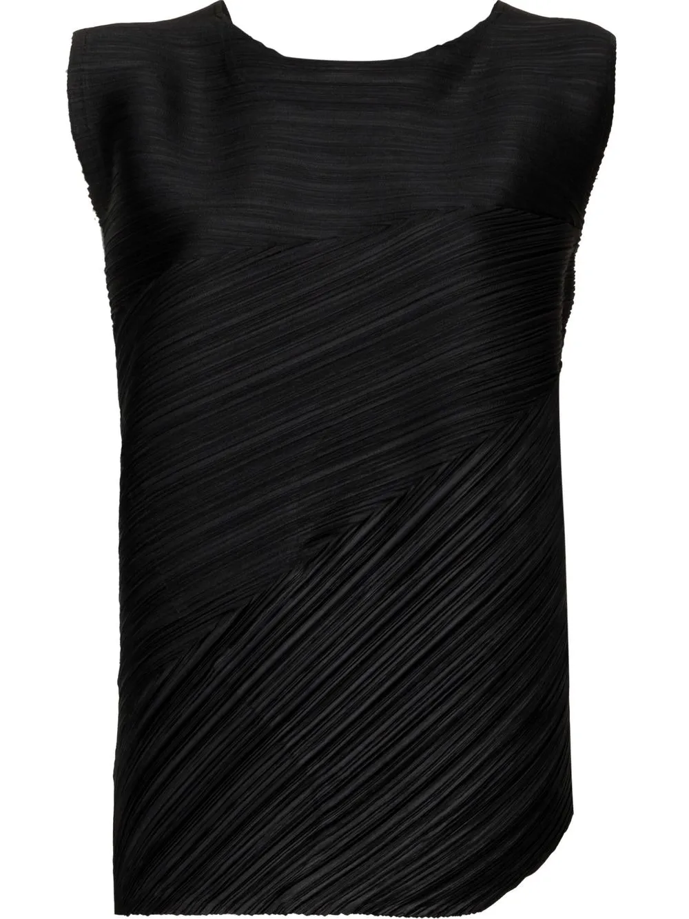 

Pleats Please Issey Miyake Glow pleated vest top - Black