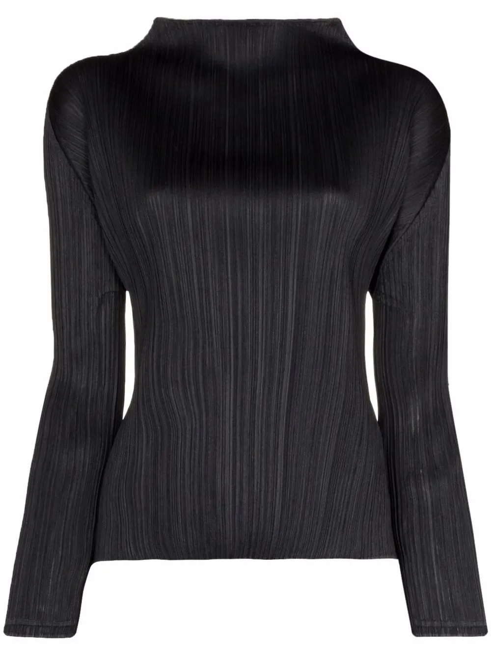 

Pleats Please Issey Miyake Monthly Colours January plissé-effect top - Black