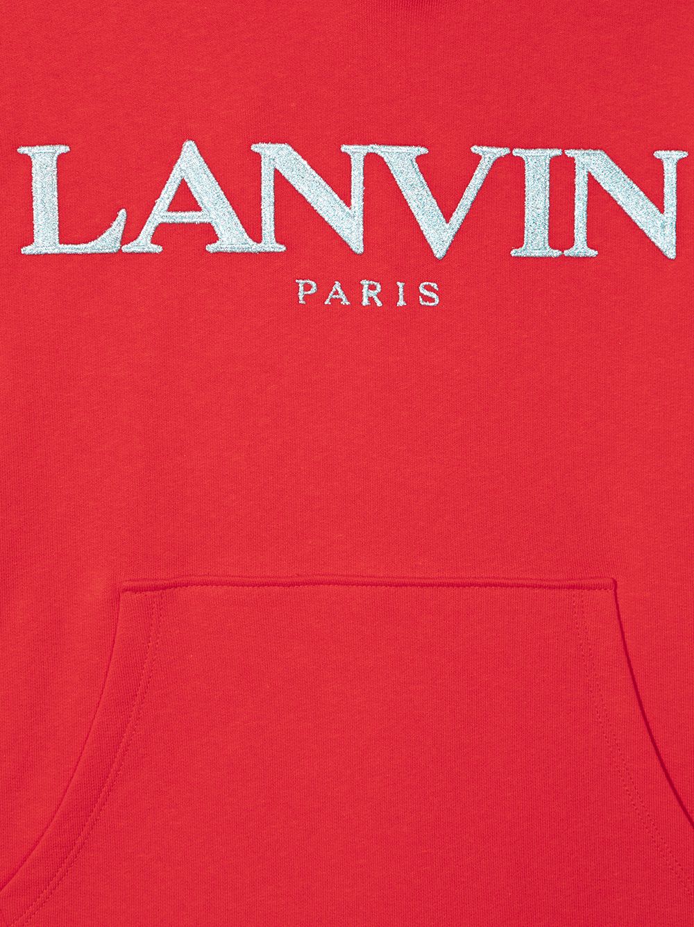 фото Lanvin enfant худи с логотипом и длинными рукавами