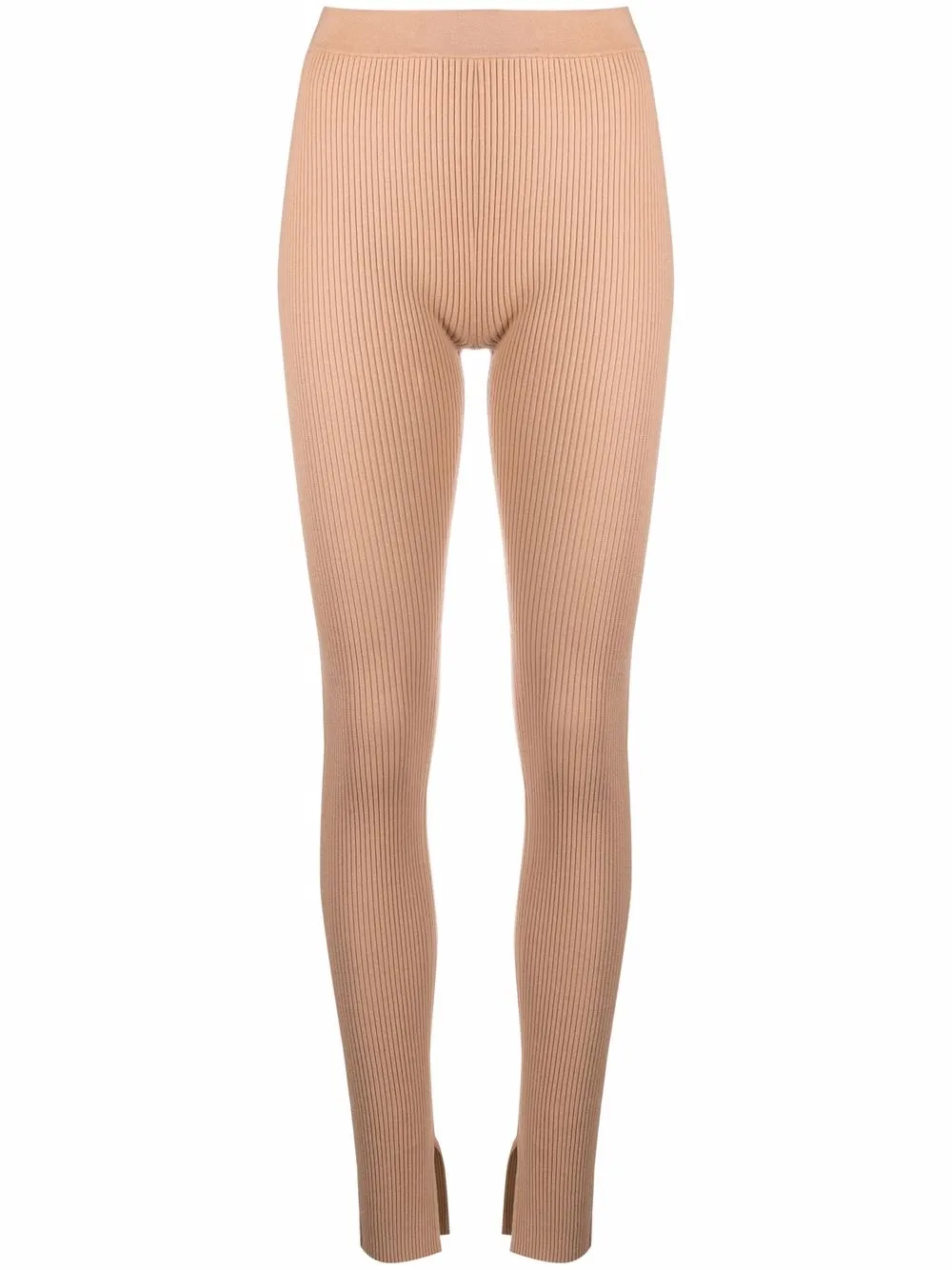 

JOSEPH ribbed knit leggings - Neutrals