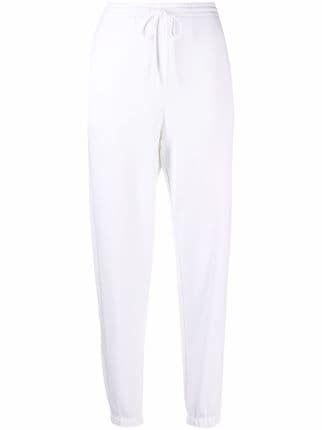 White 2024 tapered joggers