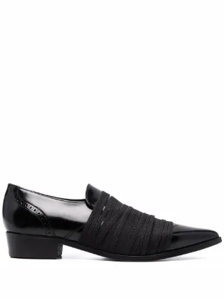 Stefan Cooke Pointed strap-detail Loafers - Farfetch