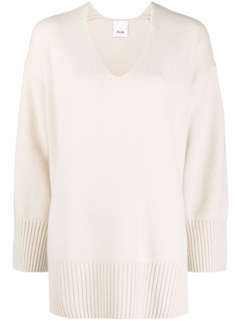 

Allude suéter con cuello en V - Neutro