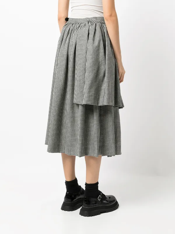 gingham full skirt