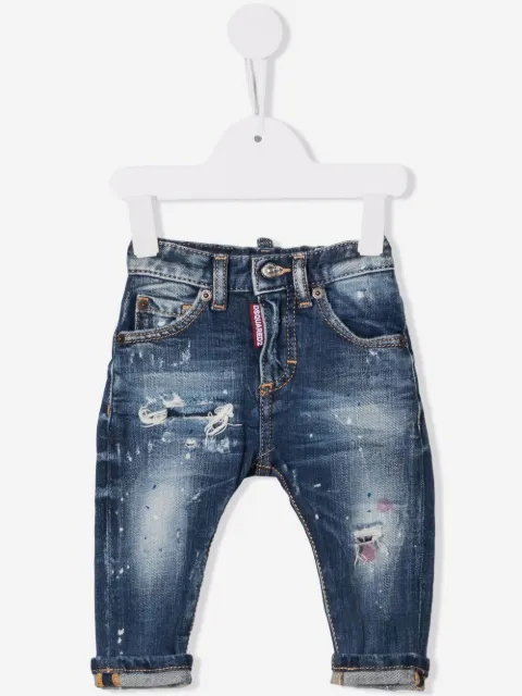 DSQUARED2 KIDS ripped-detailed skinny jeans