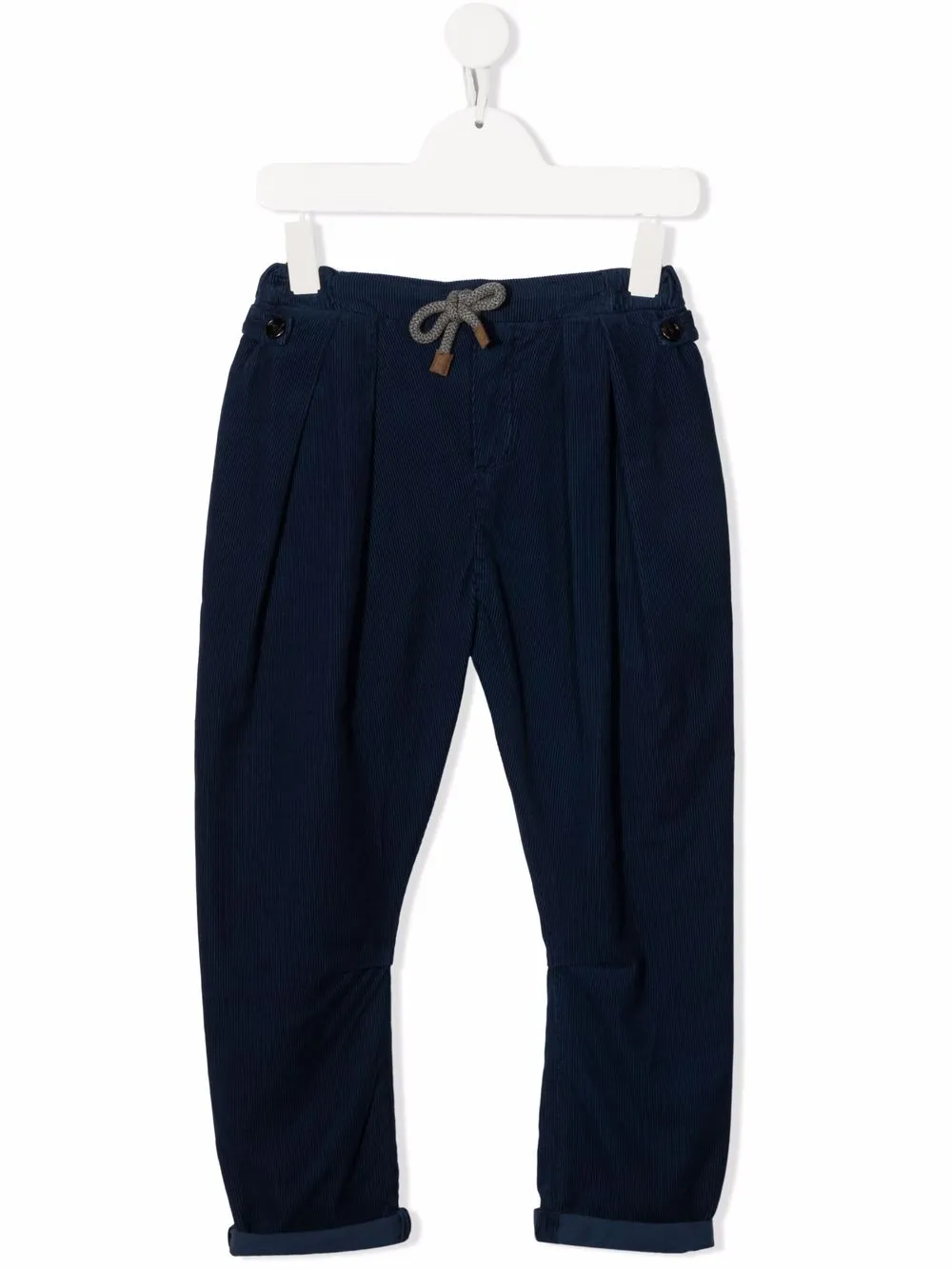 фото Brunello cucinelli kids зауженные вельветовые брюки