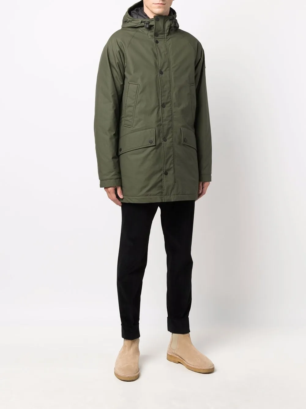 фото Woolrich короткая парка с капюшоном