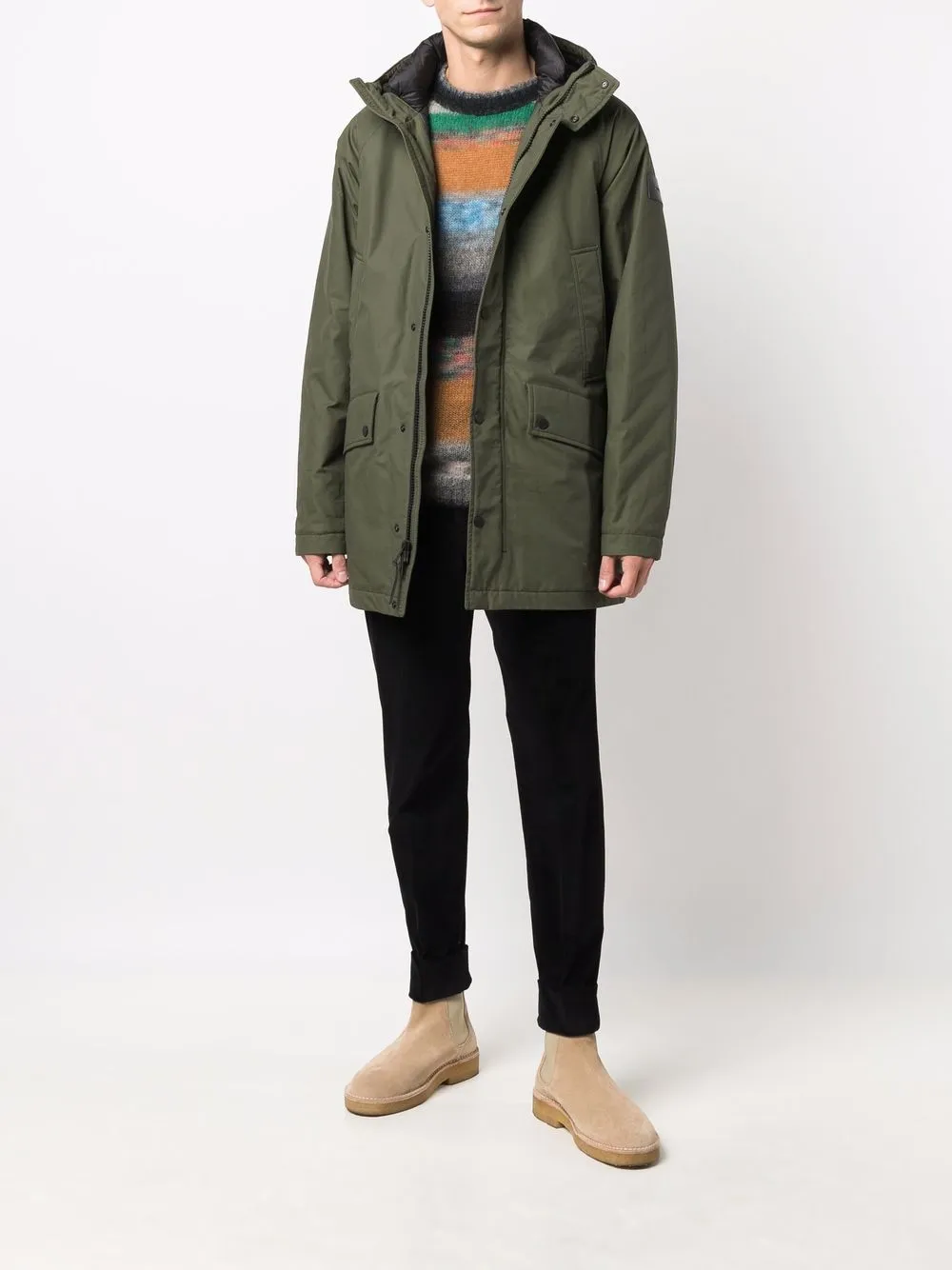 фото Woolrich короткая парка с капюшоном