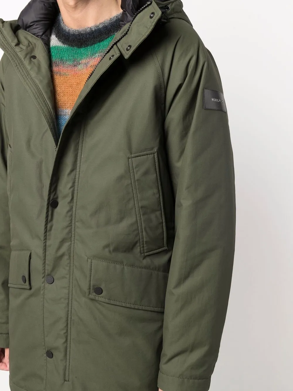фото Woolrich короткая парка с капюшоном