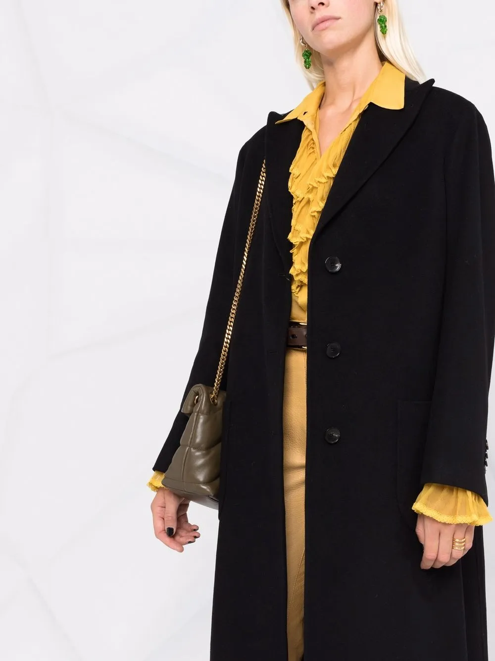 фото Etro однобортное шерстяное пальто
