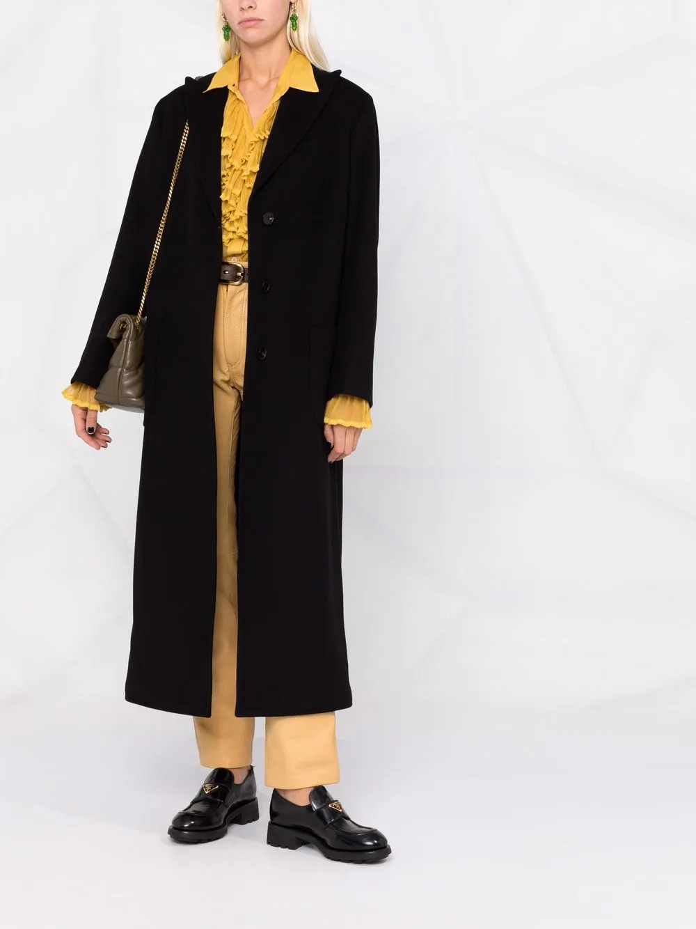 фото Etro однобортное шерстяное пальто