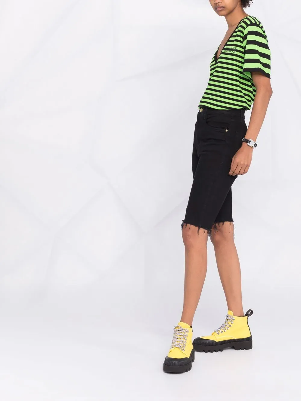 фото Ganni футболка software в полоску