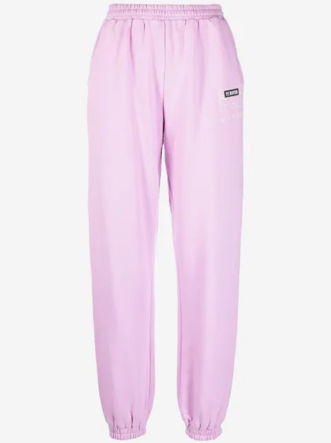 P.E Nation logo-patch track pants