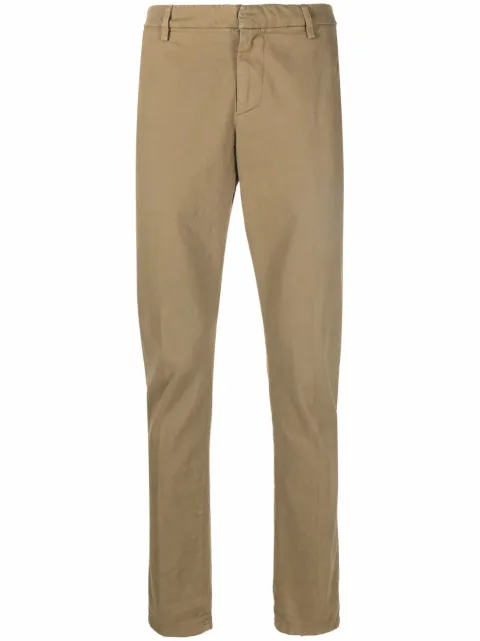 DONDUP jetted-pocket cotton chinos