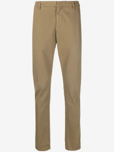 DONDUP jetted-pocket cotton chinos