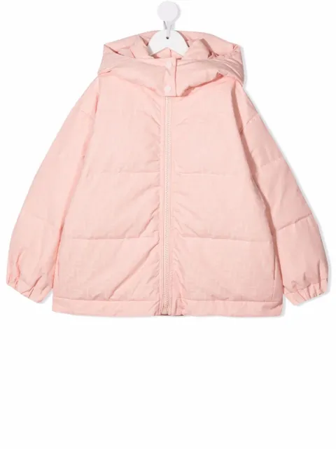 Fendi Kids куртка с капюшоном и монограммой