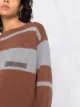Fabiana Filippi stripe-print wool-blend jumper