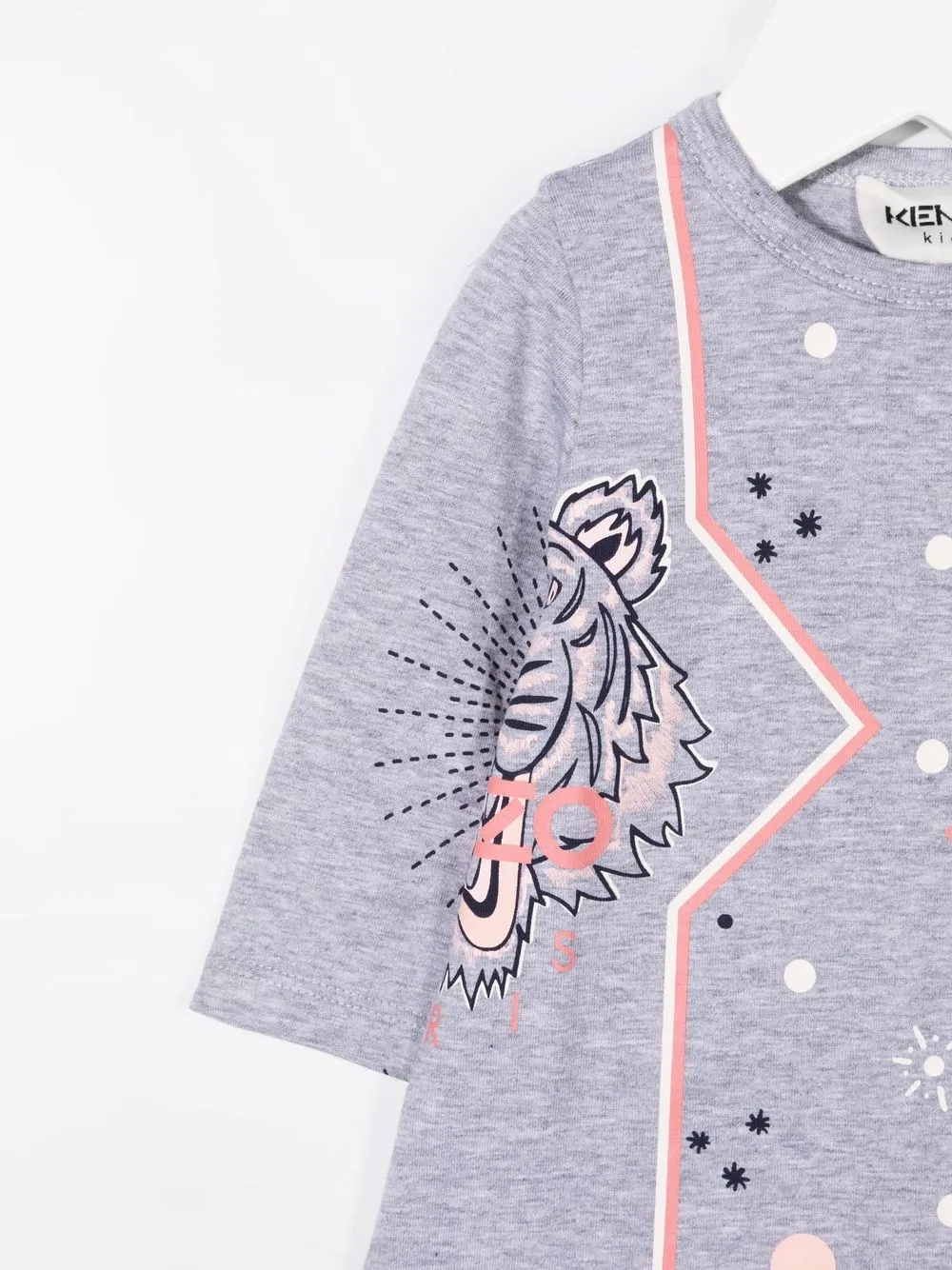 фото Kenzo kids платье с длинными рукавами и логотипом